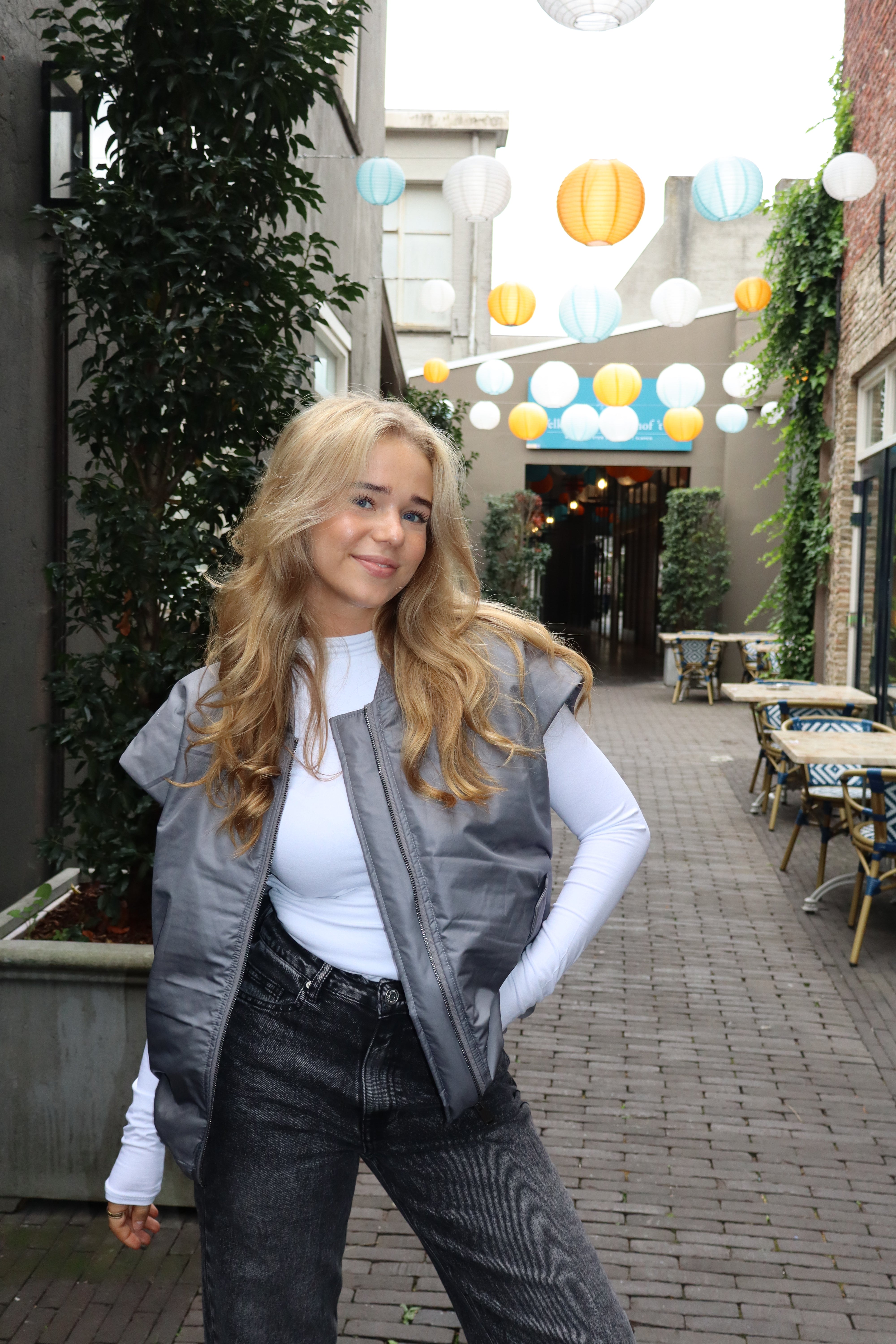 Bomber Gilet Grey