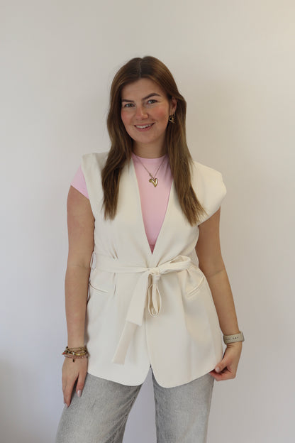 Kylie Gilet Creme