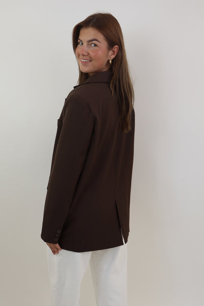 Bowie Oversized Blazer | Brown