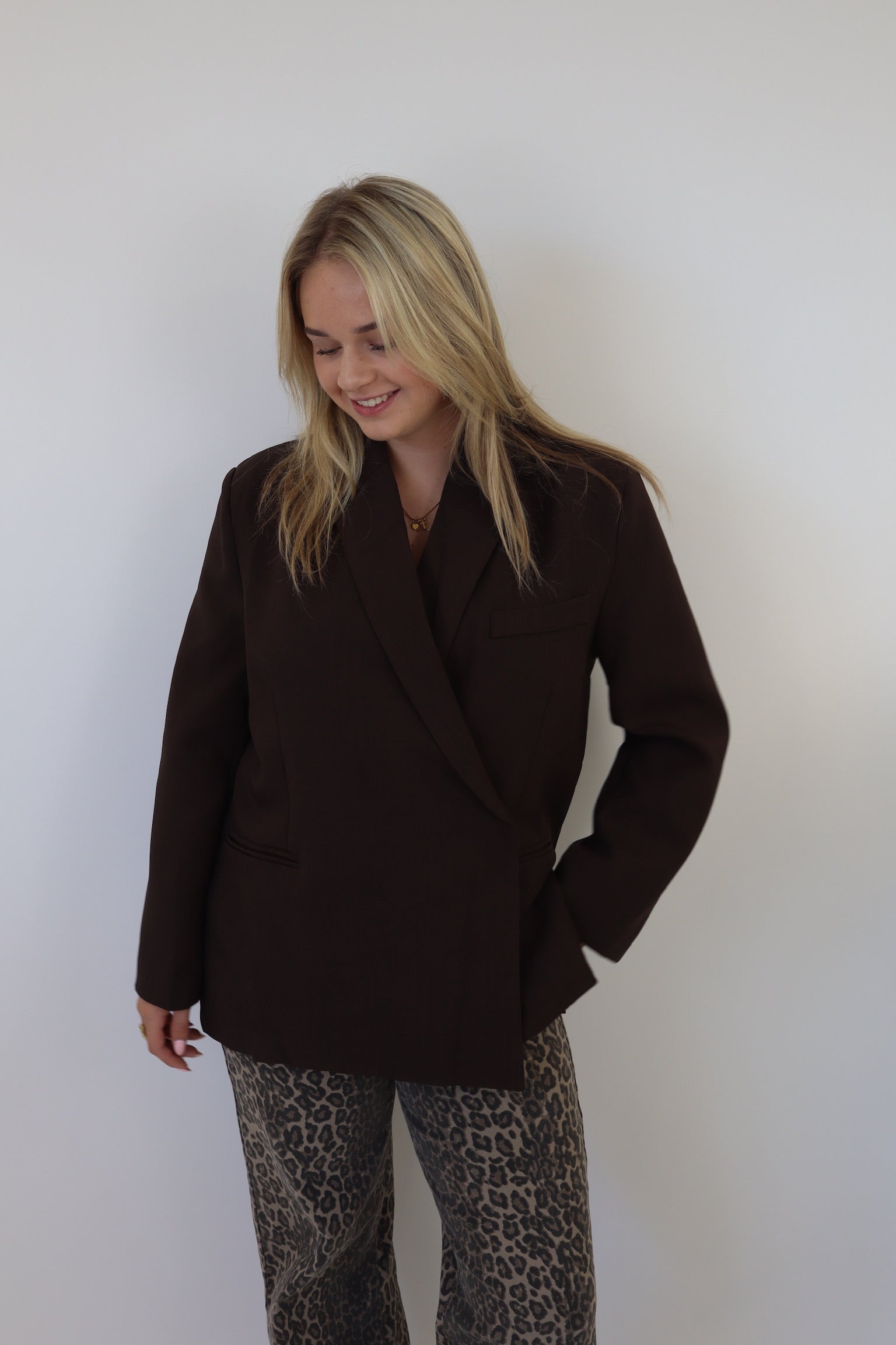 Julie Blazer Dark Brown