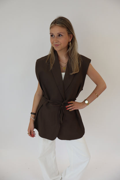 Evy Gilet Brown | 24749