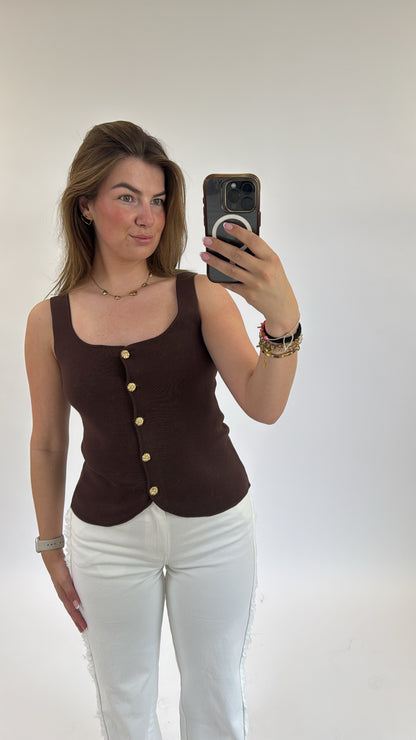 Gina Top Brown