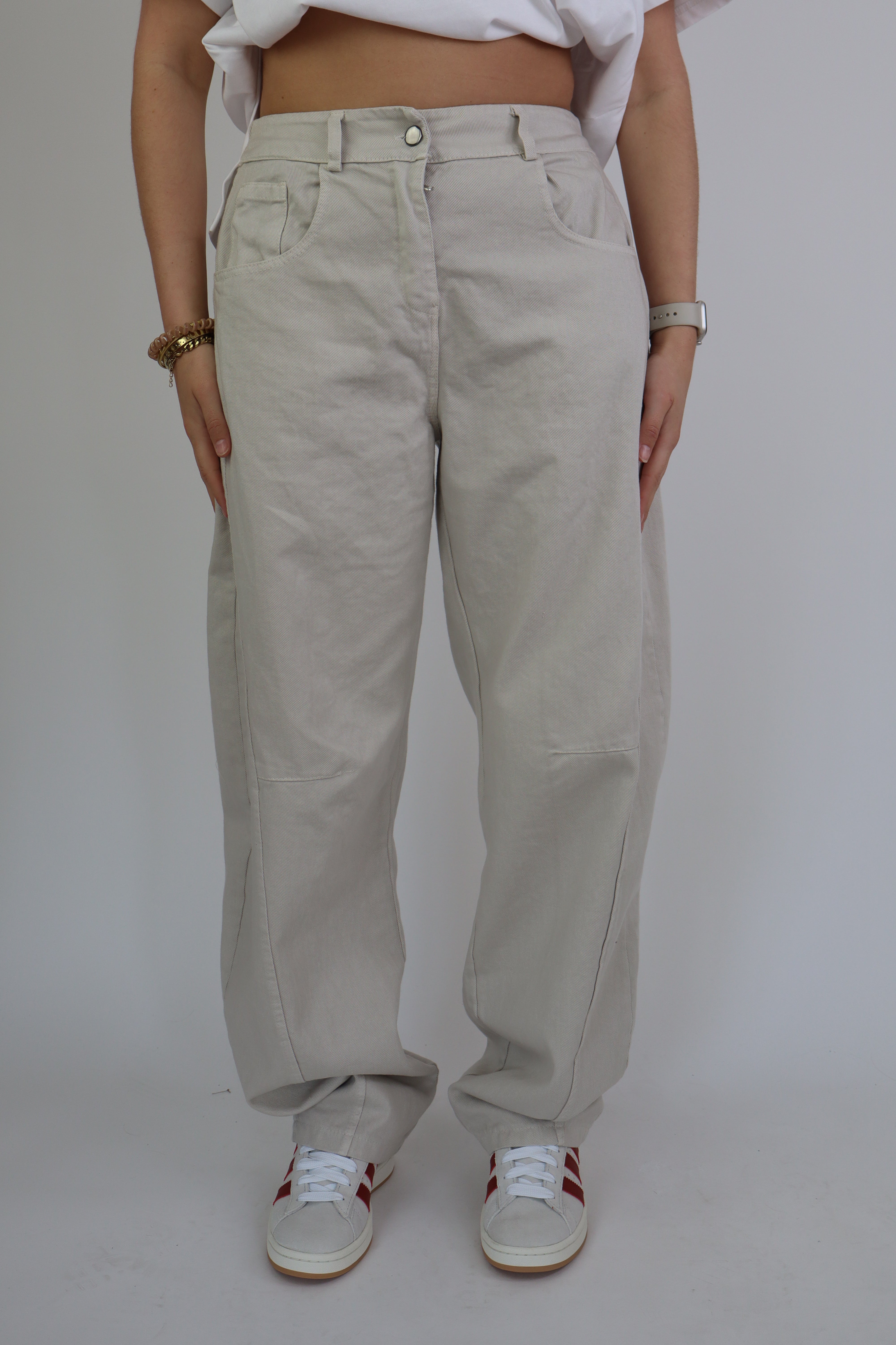 Ambika Baggy Jeans Beige