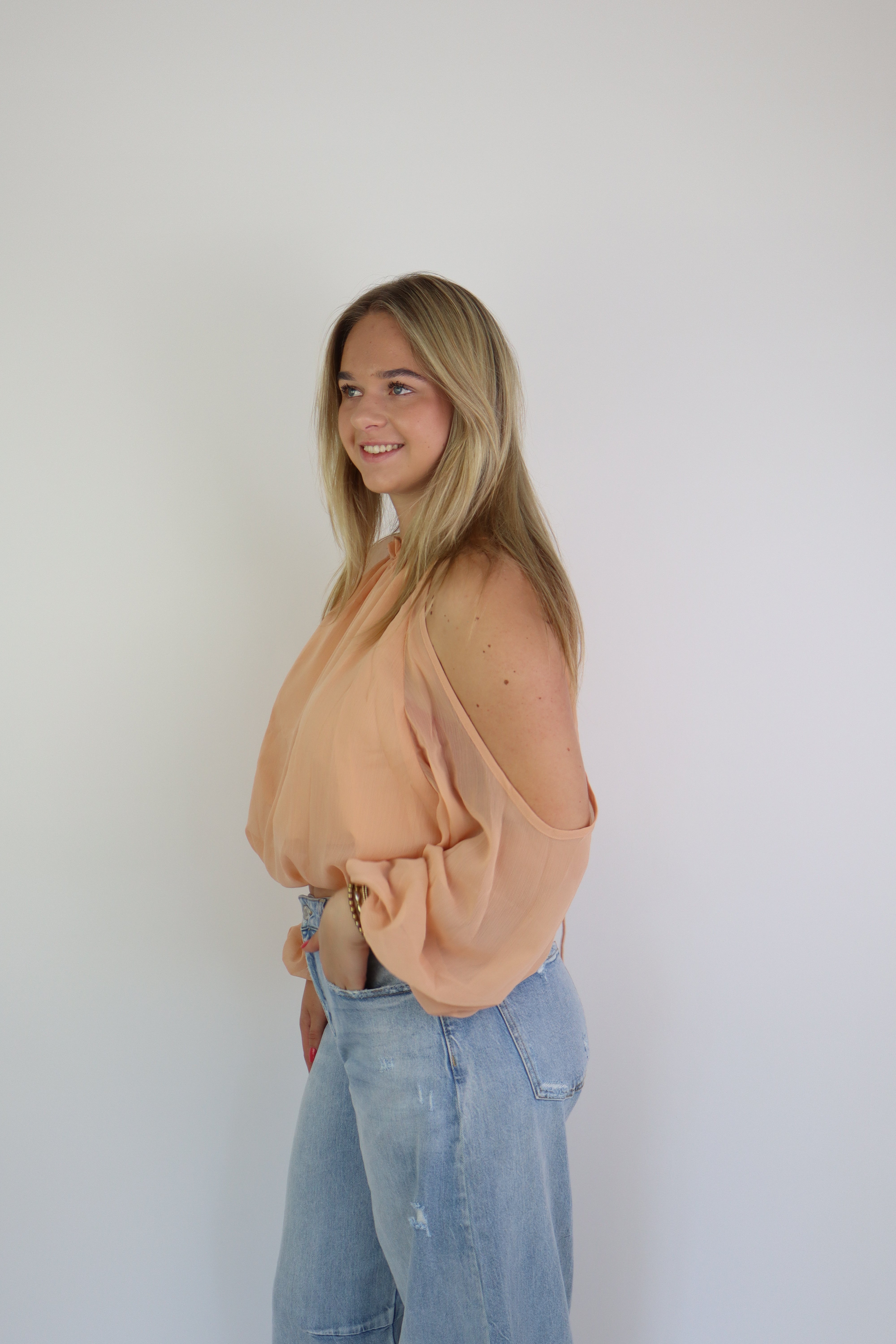 Nola Top Peach