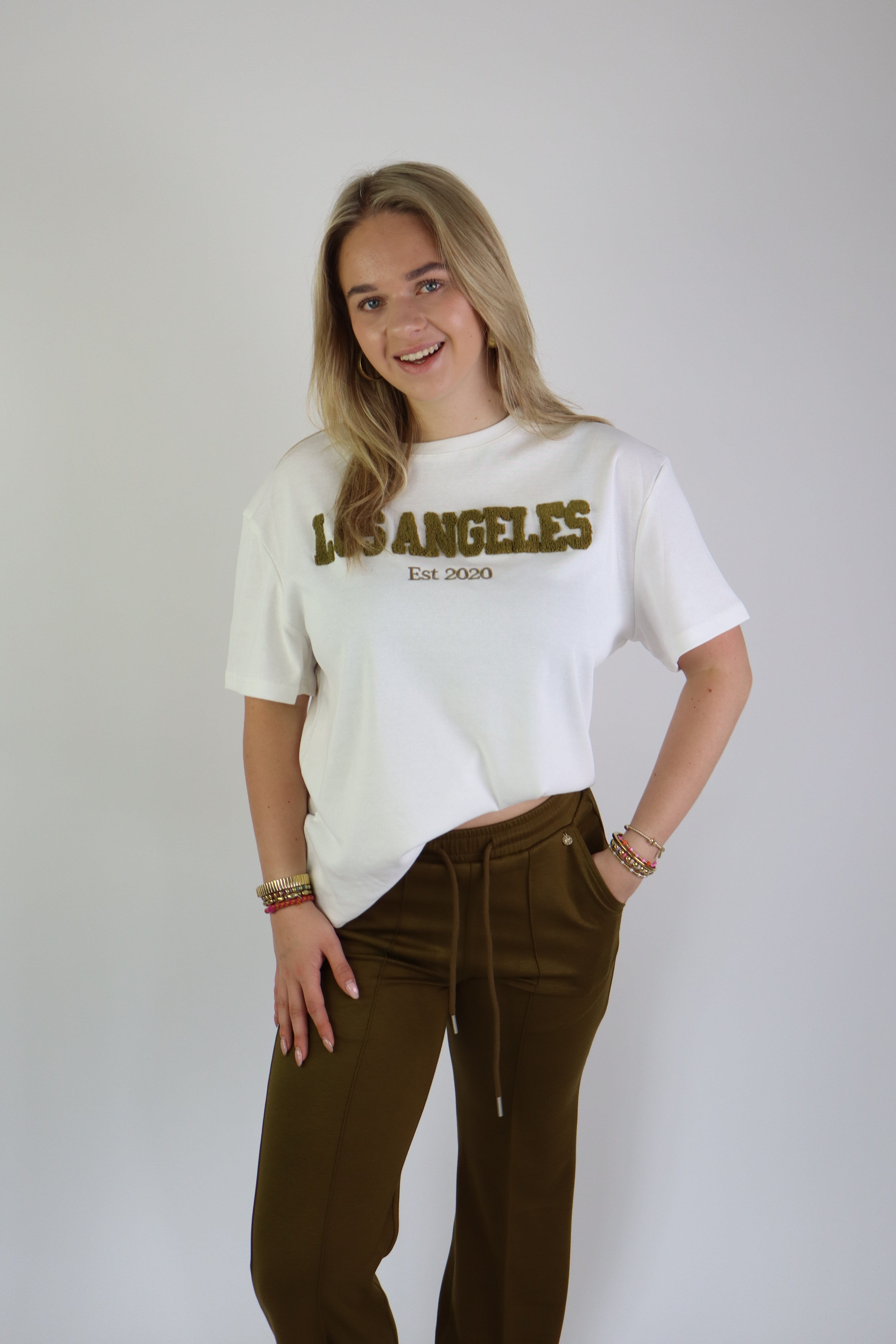 T - Shirt Los Angeles Olive
