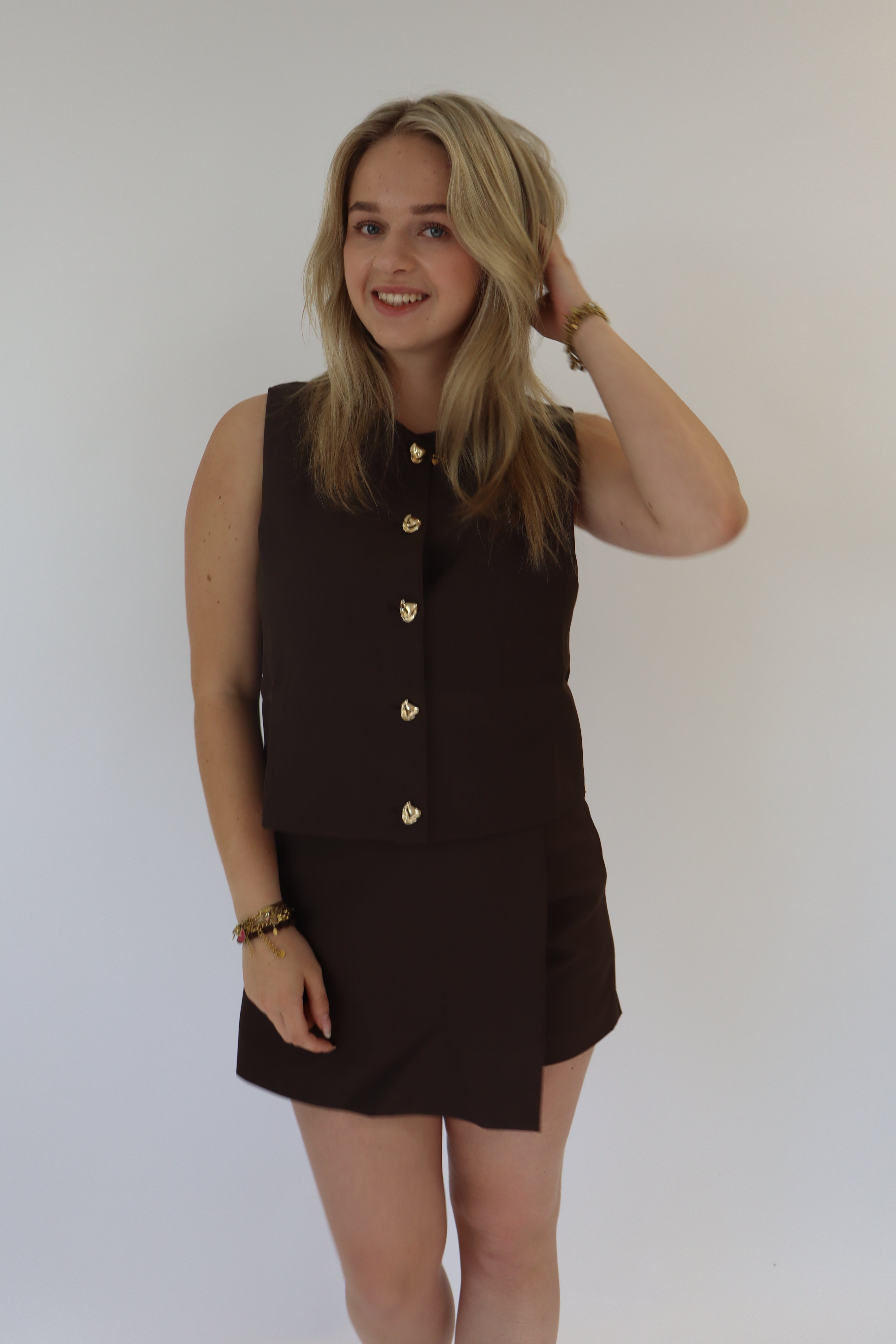 Shirley Skort Bruin