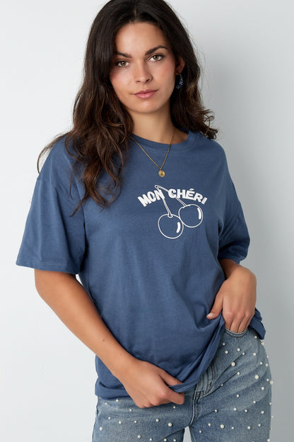 Mon Chéri Tee Blauw