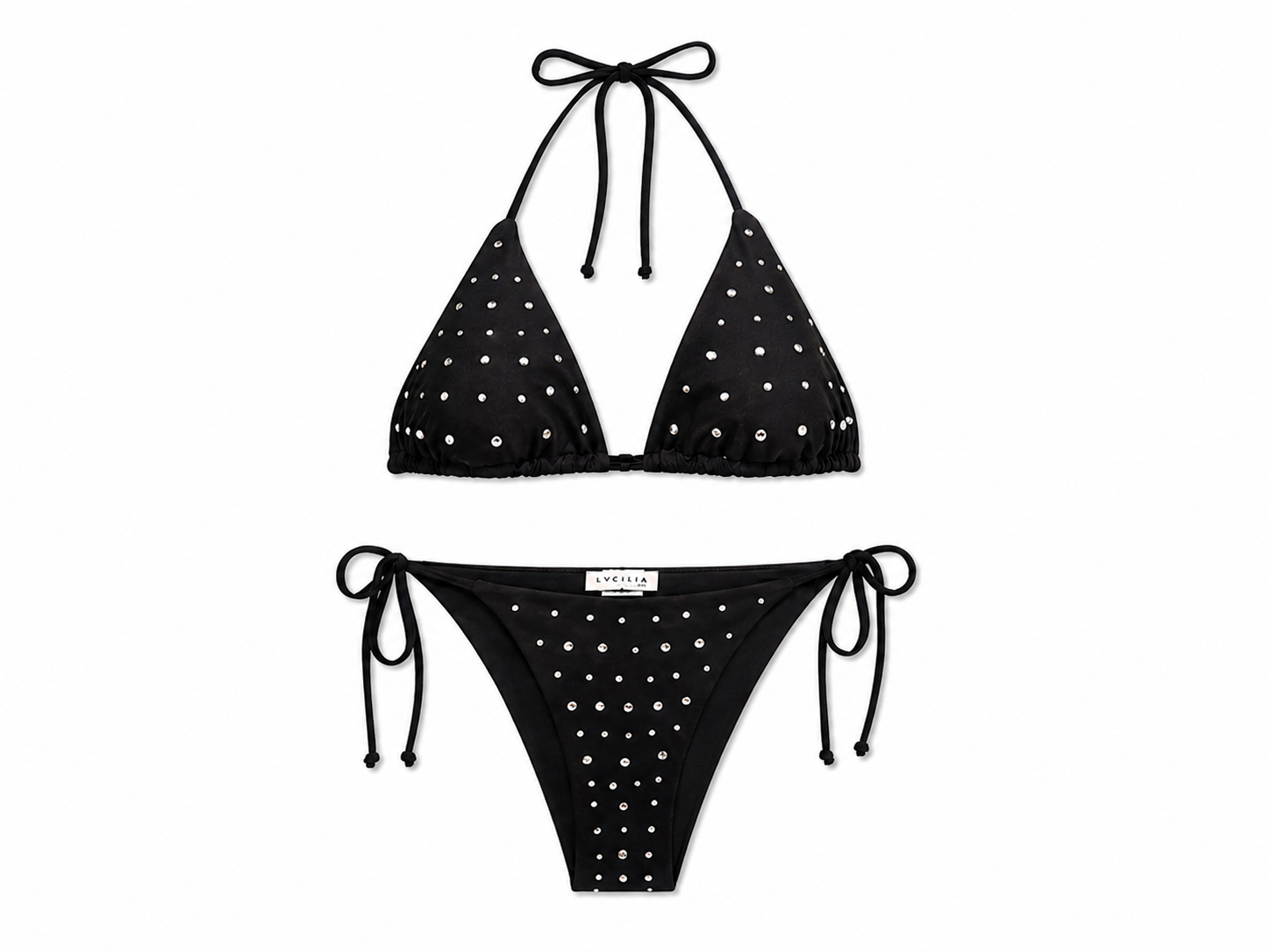 Studs Bikini Set Black