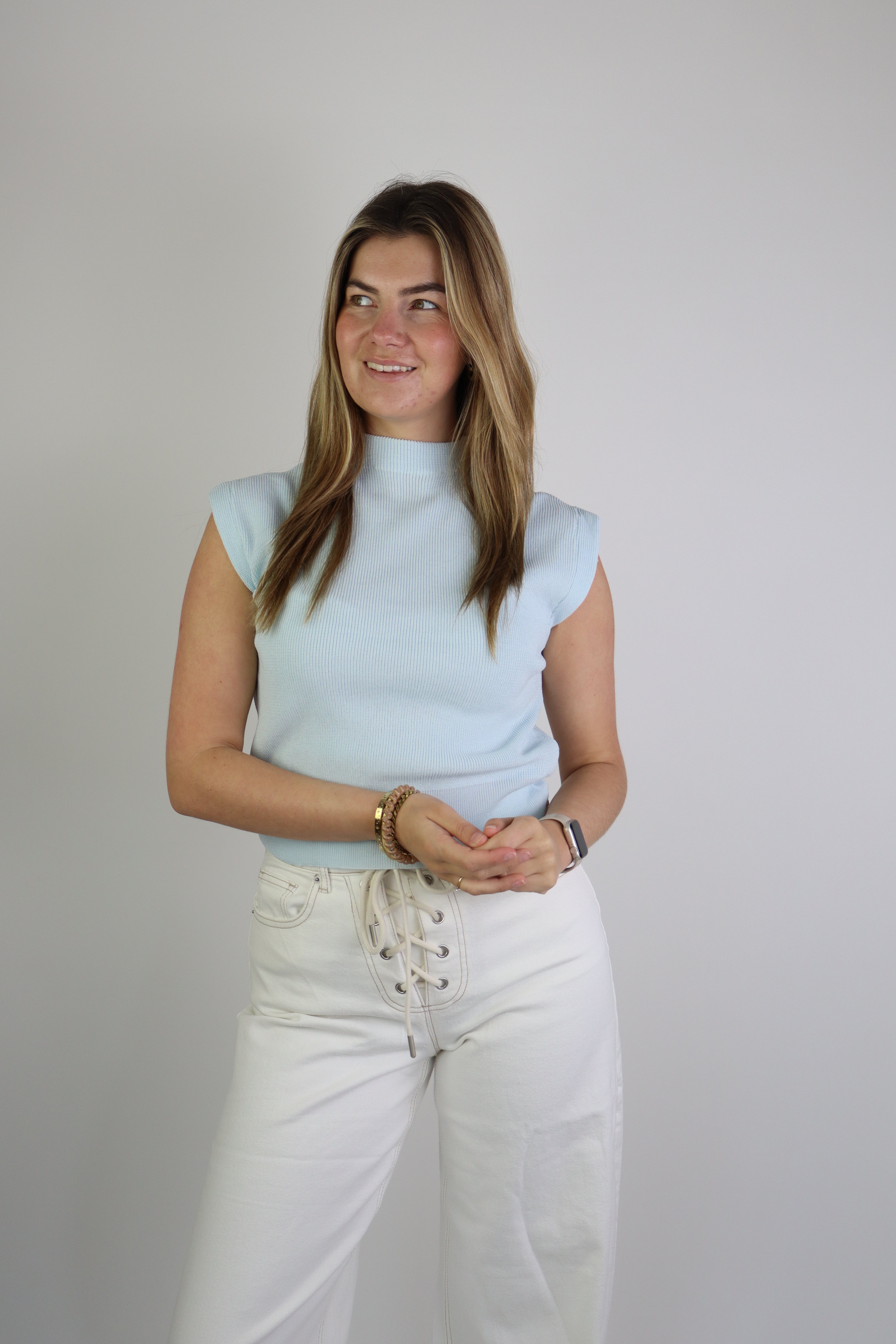 Meavy Top Licht Blauw