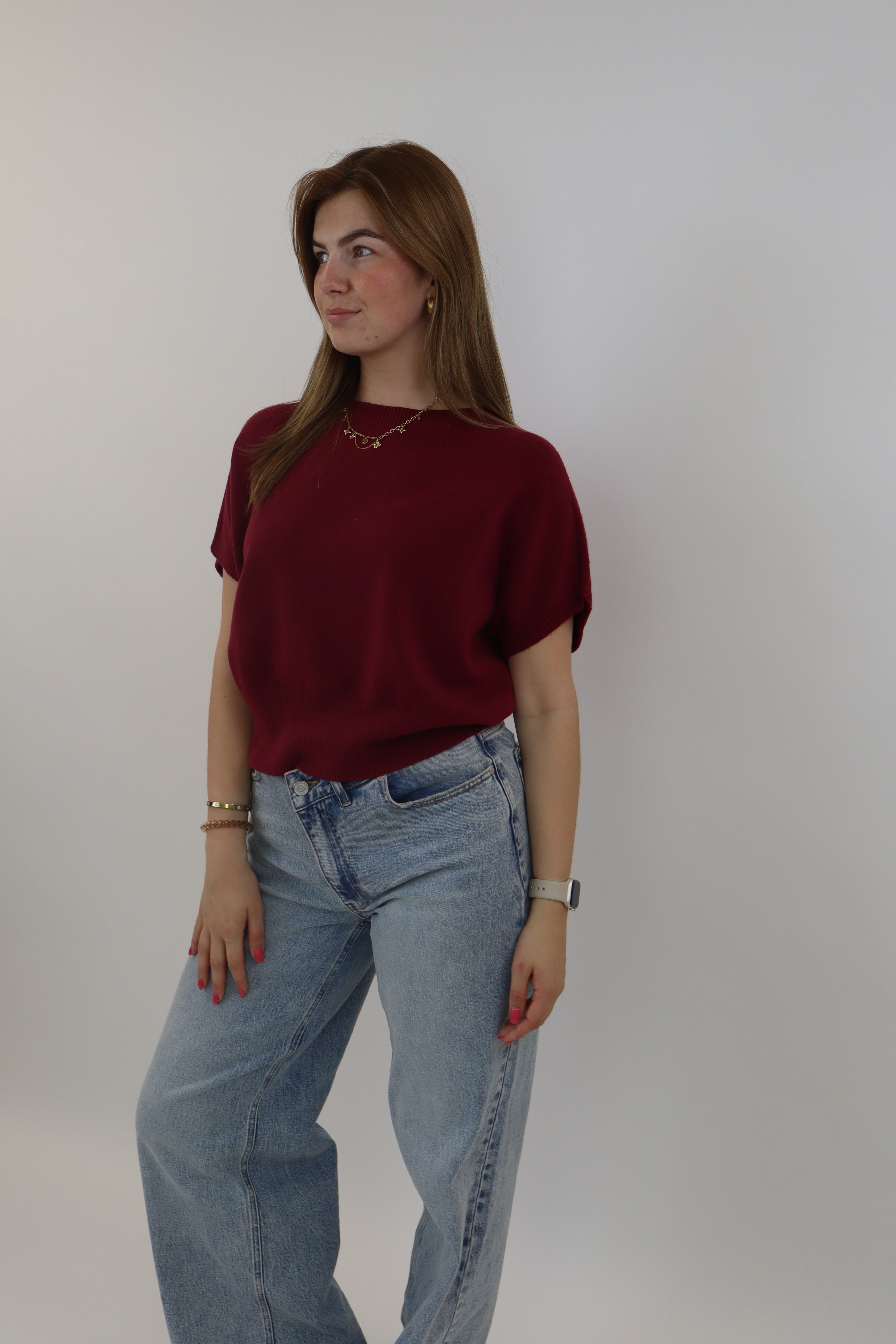 Yelina Basic Knit Bordeaux