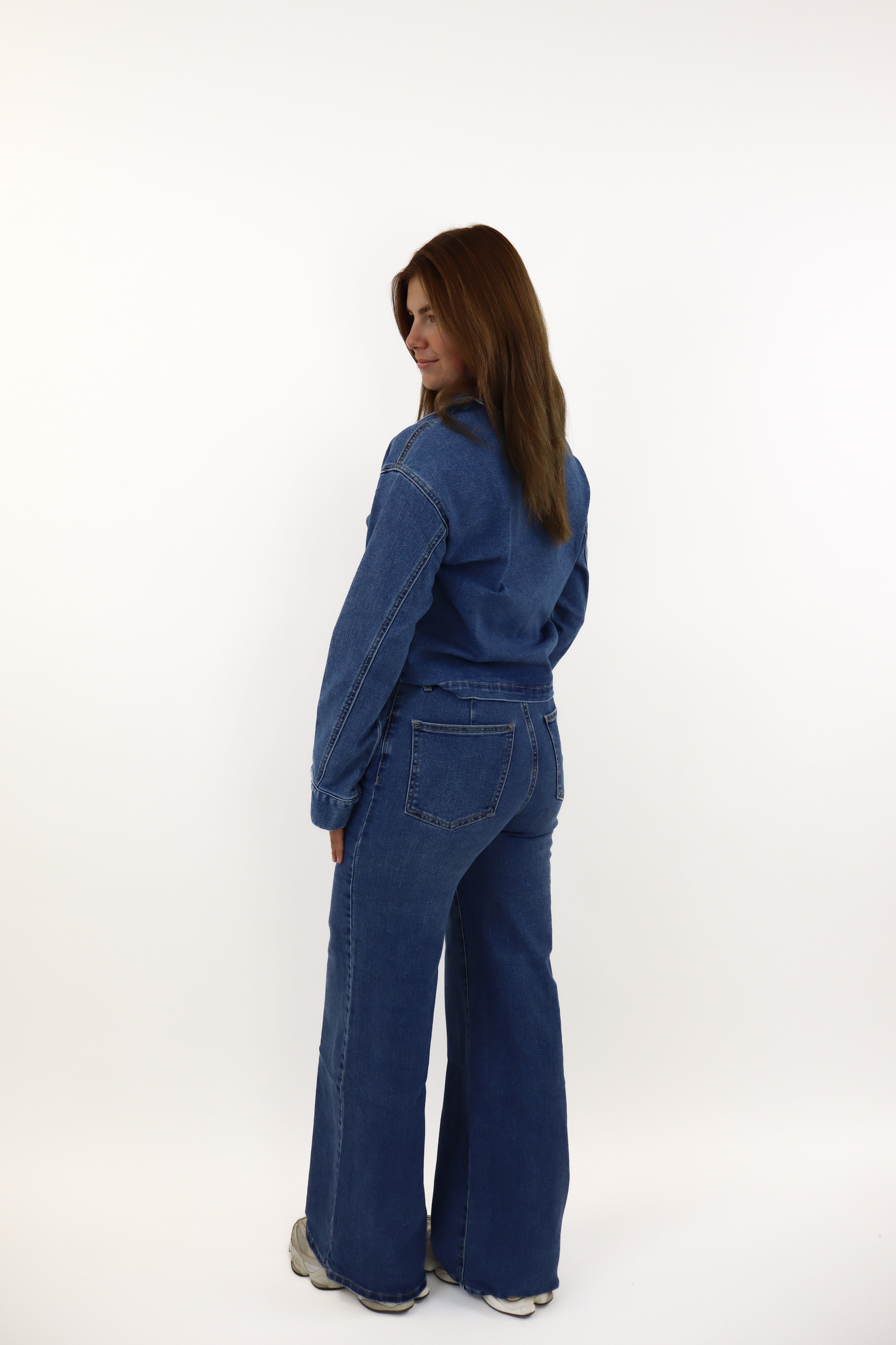 Dark Denim Wide Leg Jeans RD3266