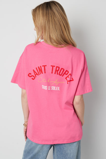 Saint Tropez Tee Fuchsia