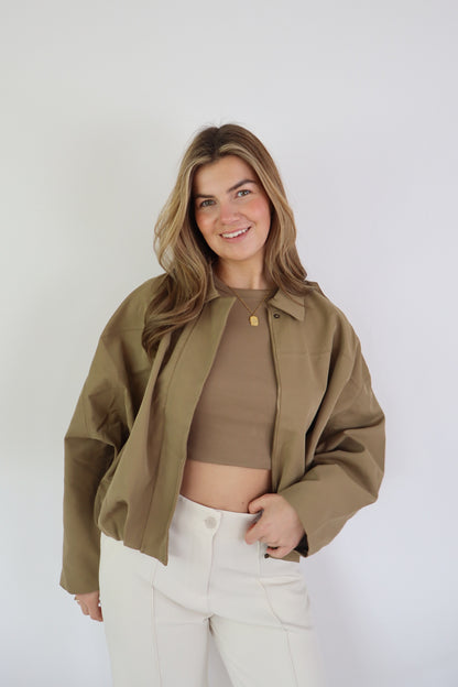 Donna Jacket Dark Khaki