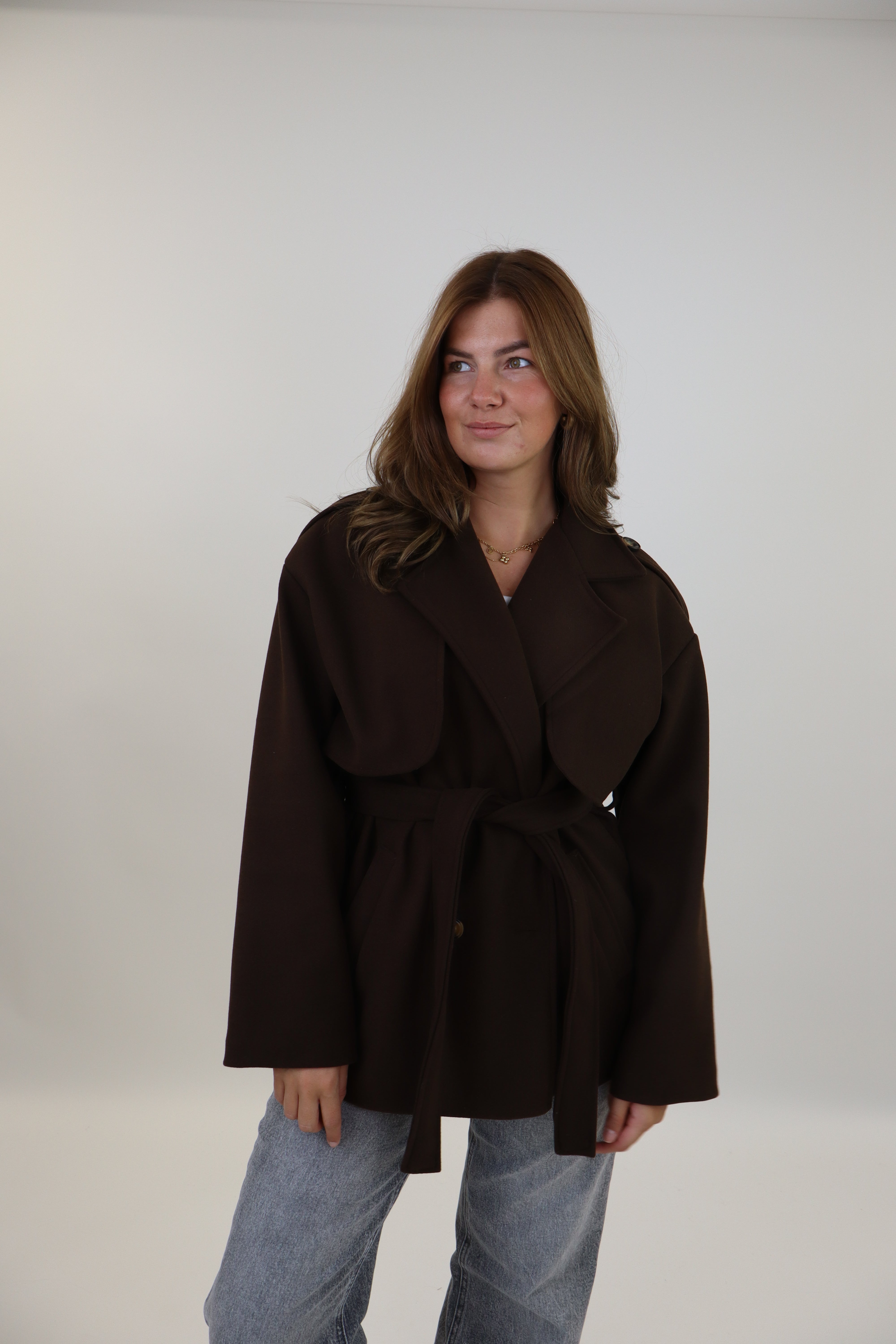 Doriena Trench Coat Brown