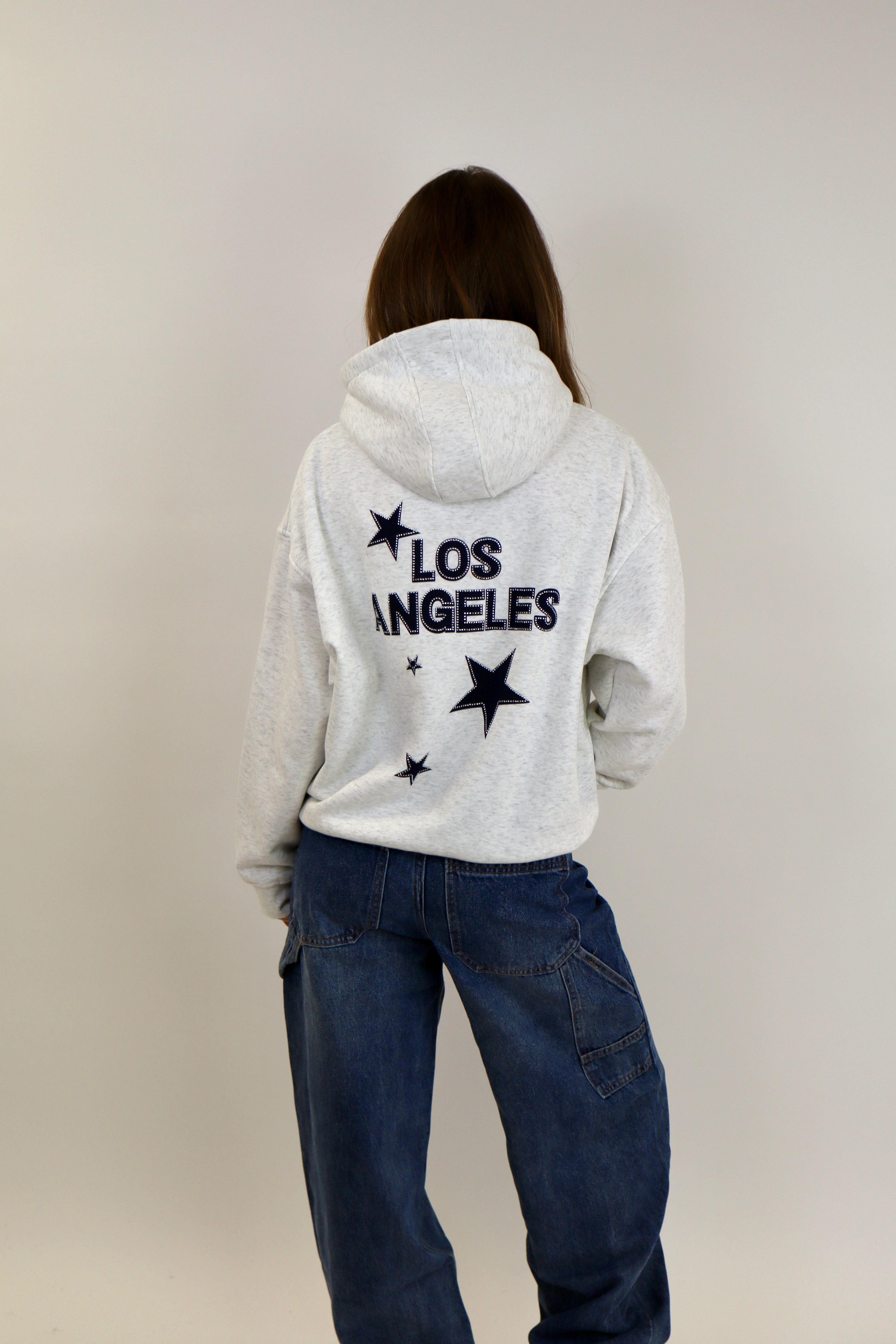 Los Angeles Hoodie Light Grey