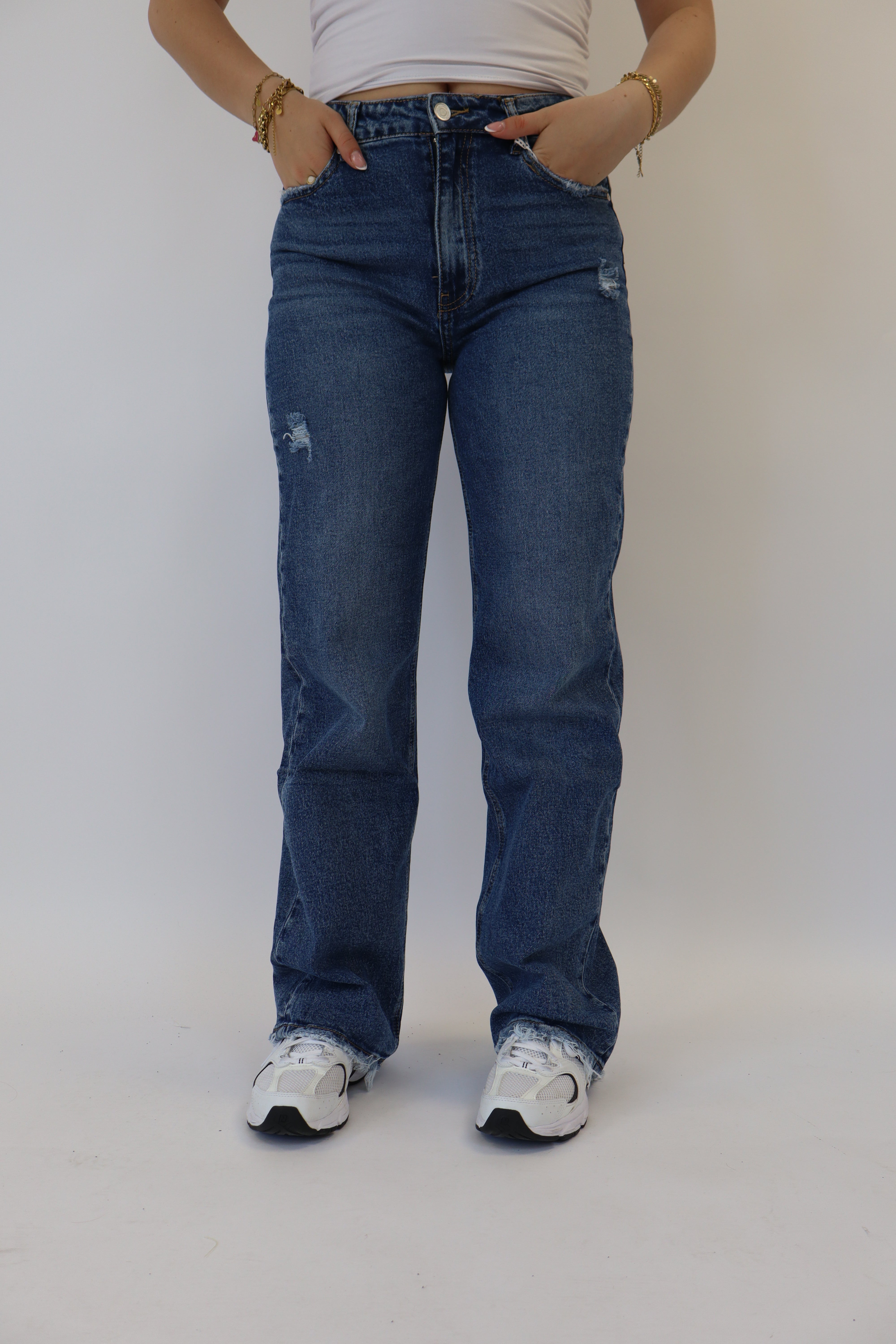 Jaimy Wide Leg Jeans Dark Denim | W3328