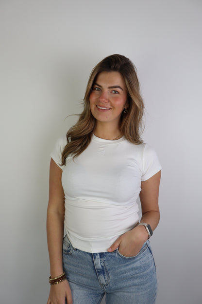 Carmen Logo Tee White