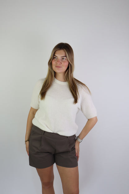 Alpaca Basic Top Off-White