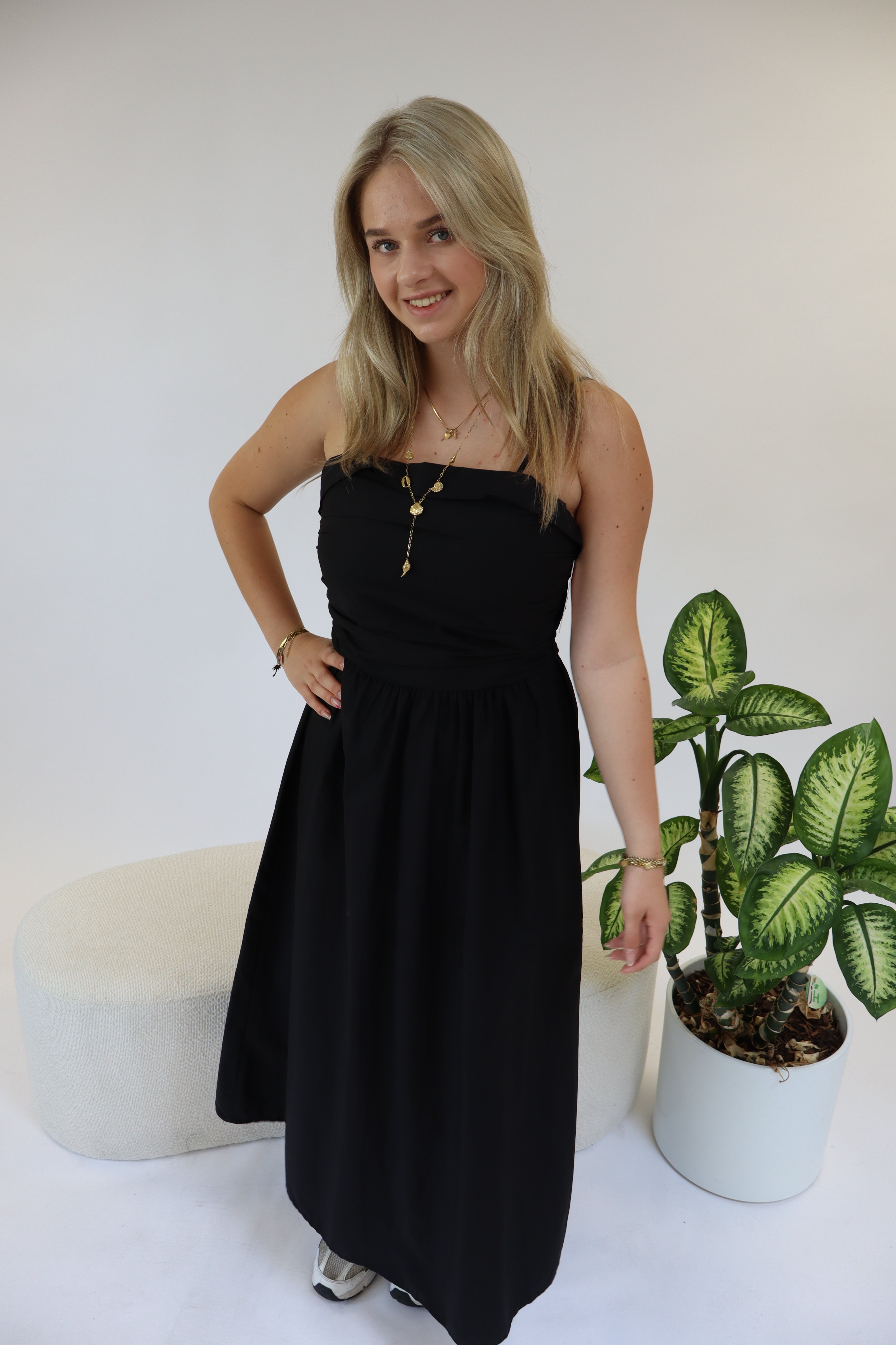 Belle Maxi Dress Zwart