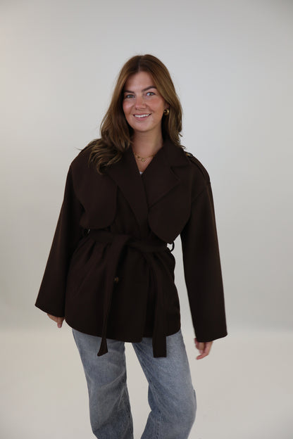 Doriena Trench Coat Brown