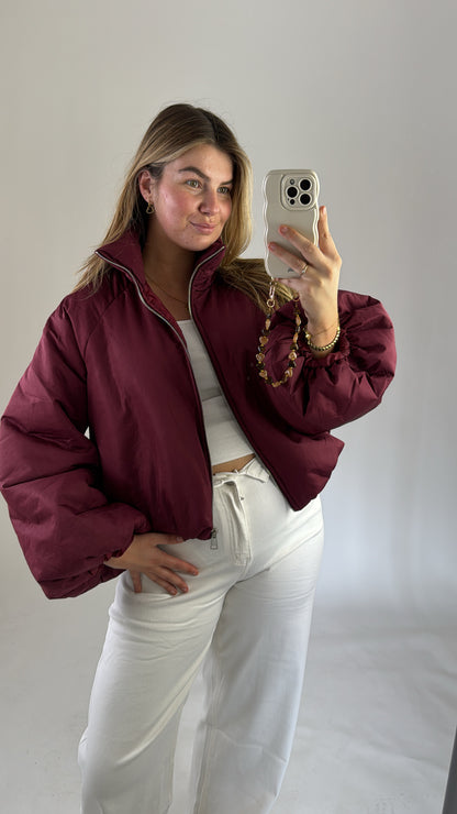 Mariska Puffer Jacket Bordeaux