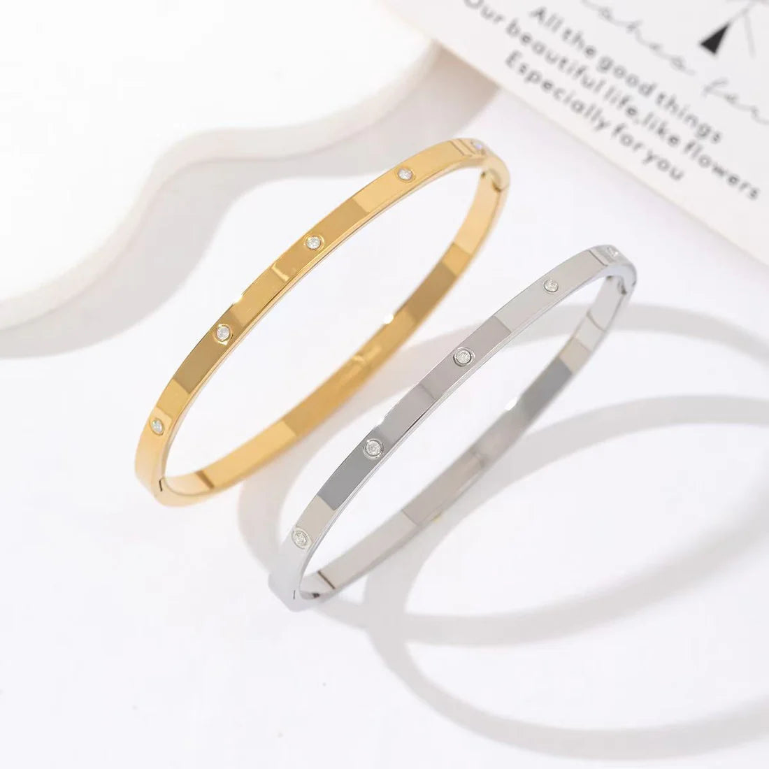 Basic Diamond Bangle Goud
