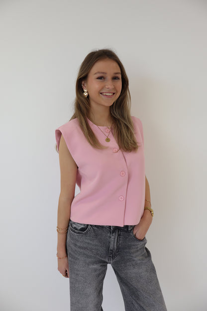 Livia Gilet Pink