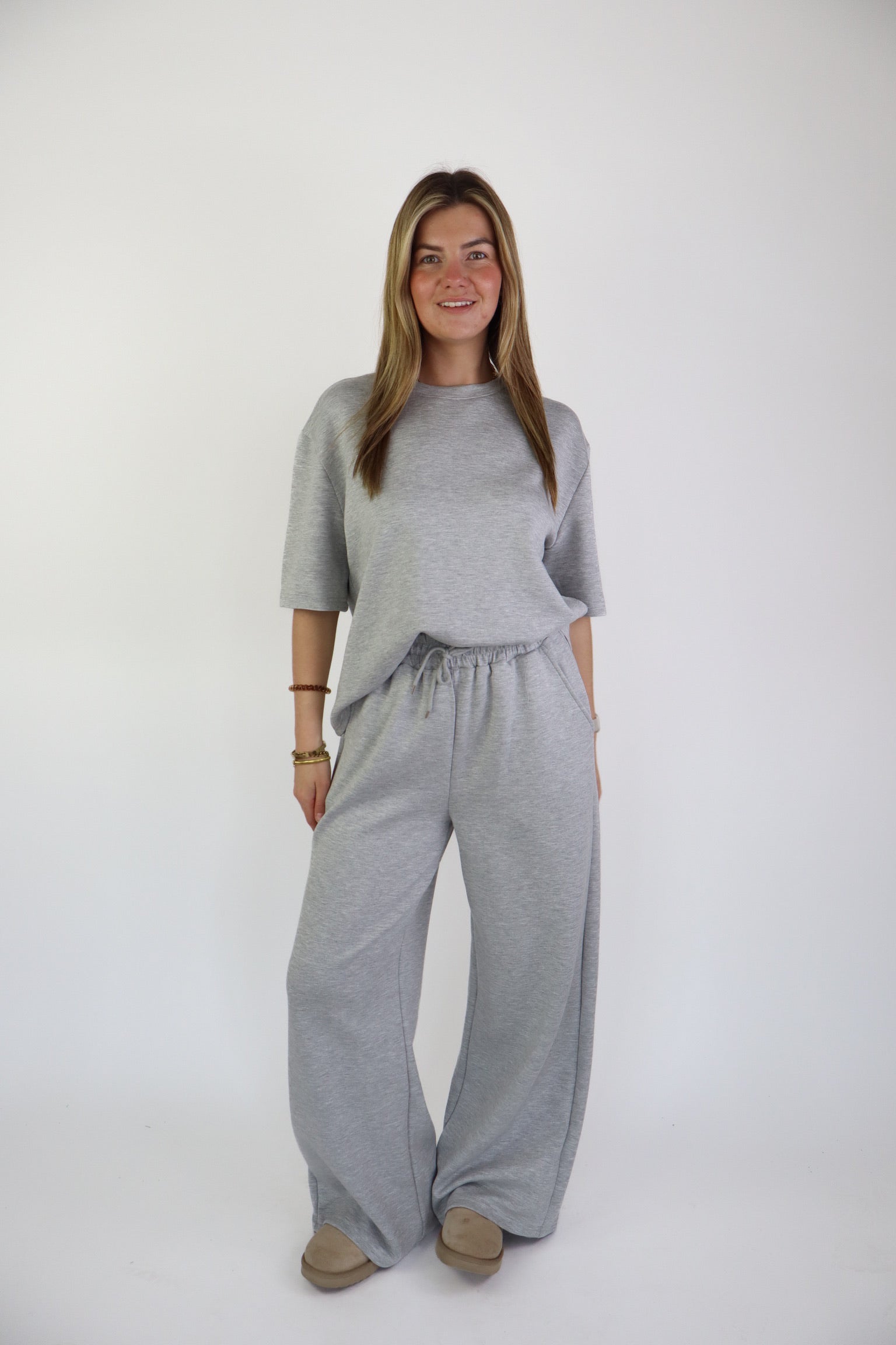 Yuki Two Piece Set Light Grey
