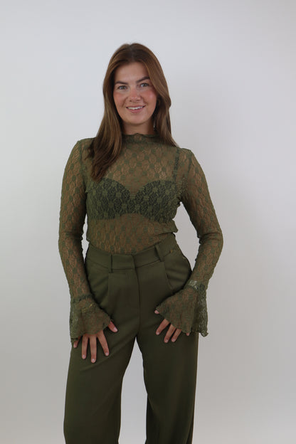 Kanten Top Ambika | Green