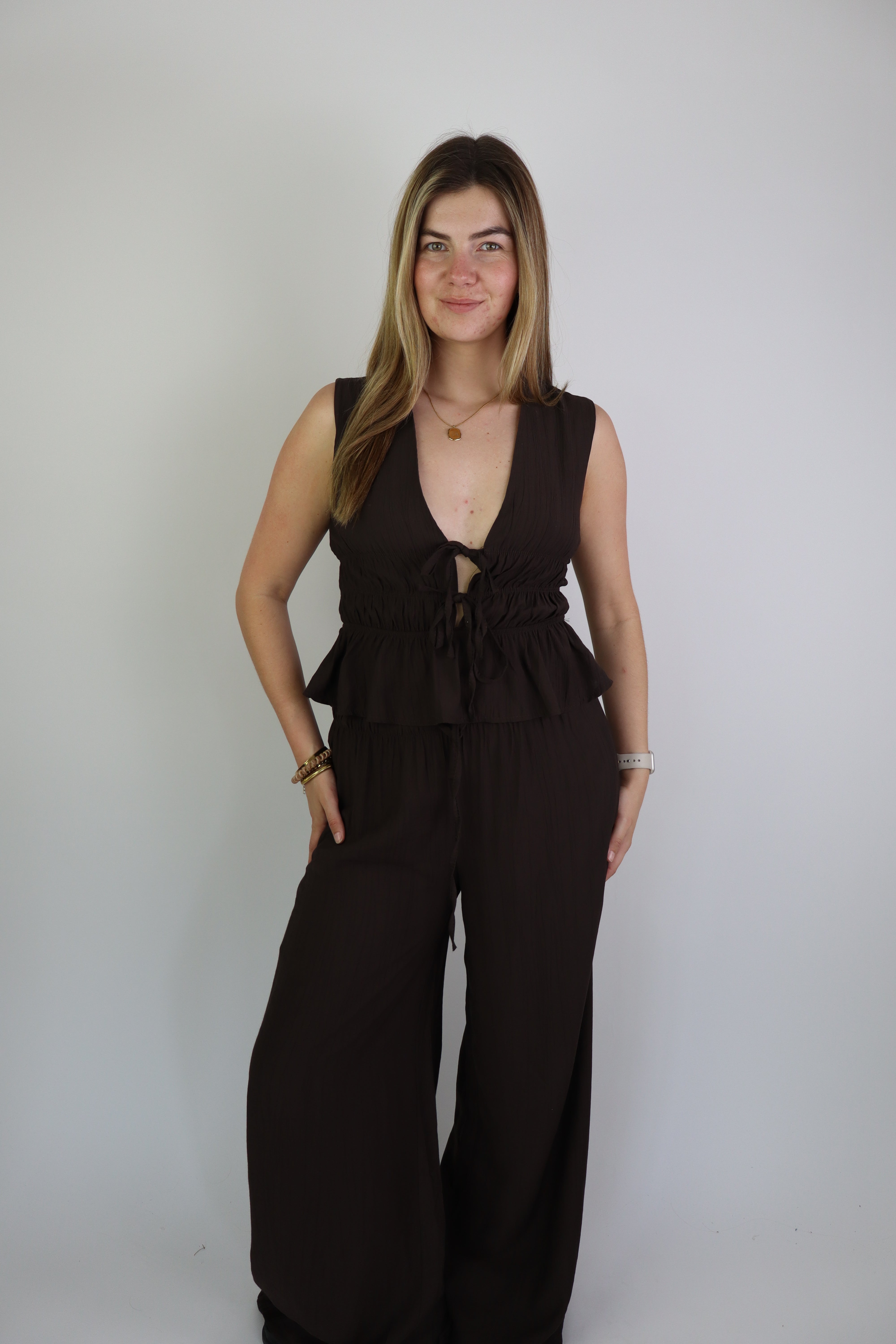 Bo Two Piece Set Brown