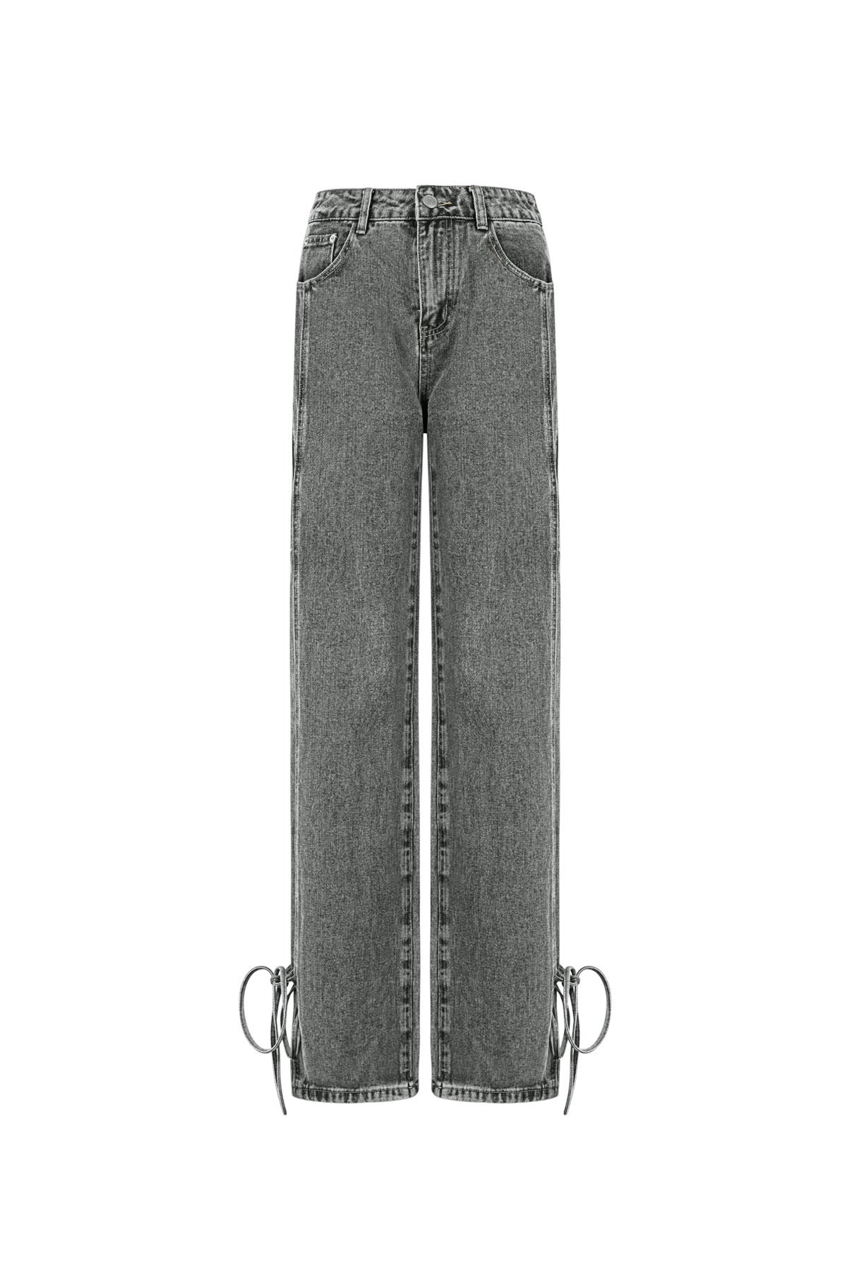 Jeans Met Strikjes Grijs