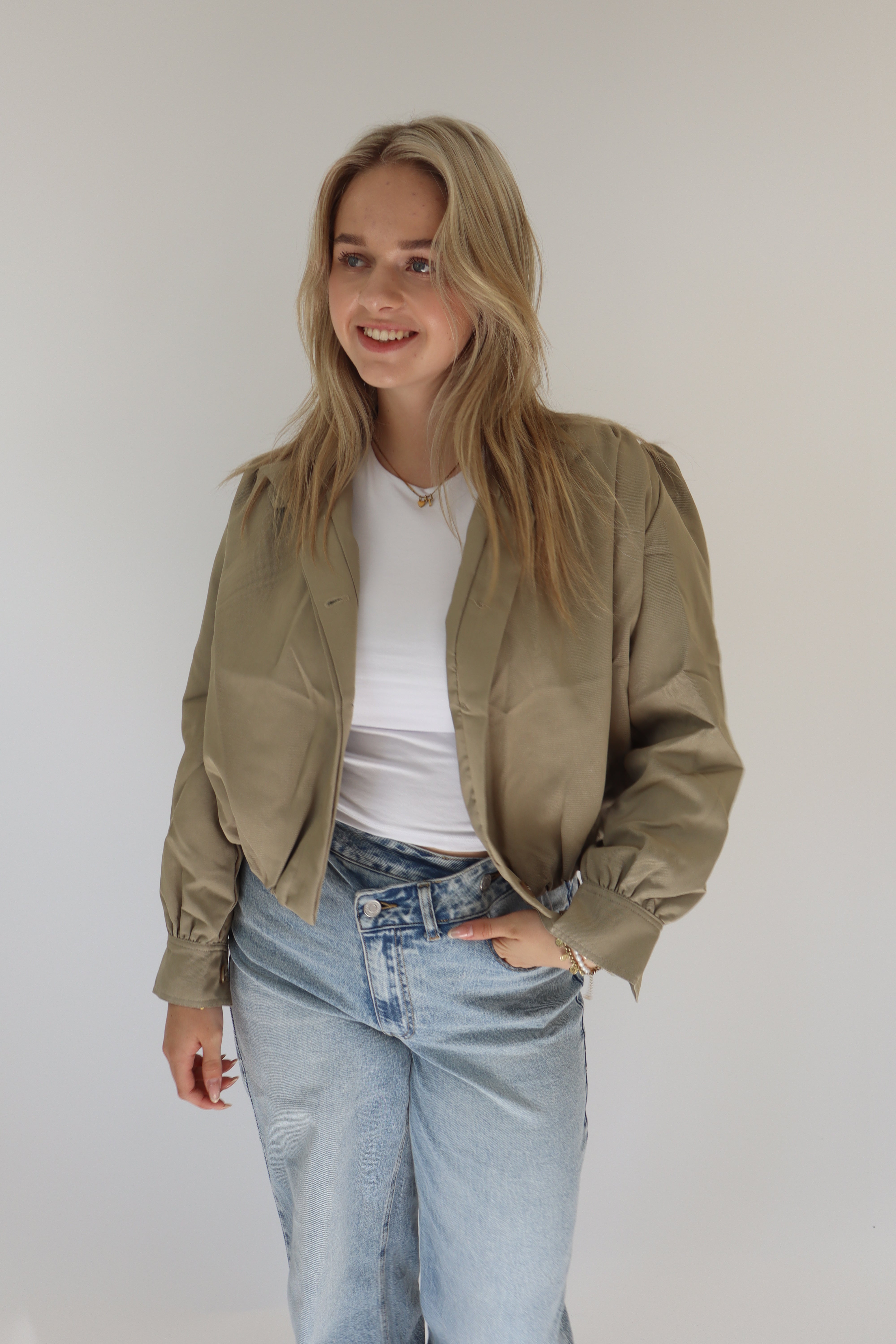 Benita Jacket Olive Green | Ambika