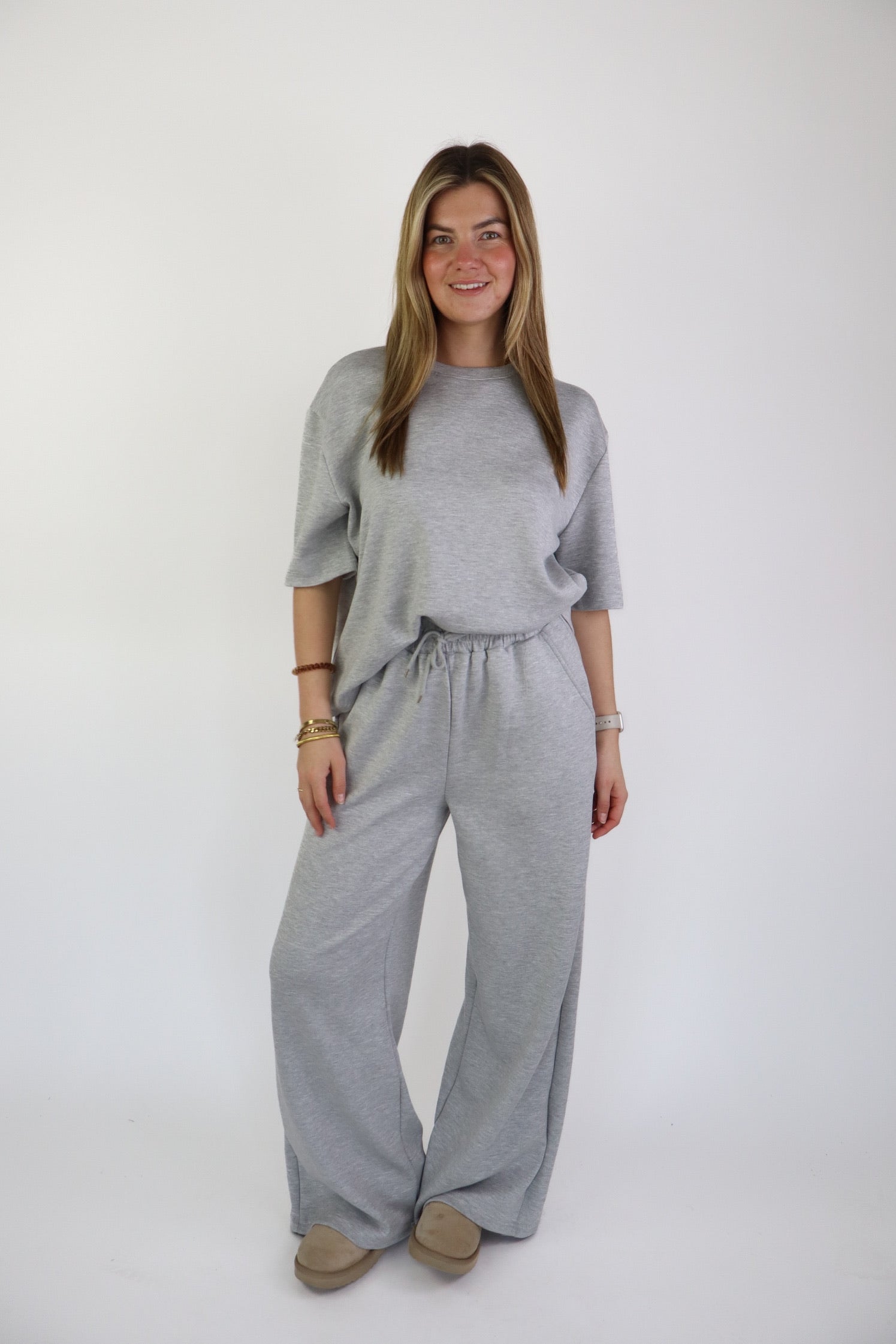 Yuki Two Piece Set Light Grey