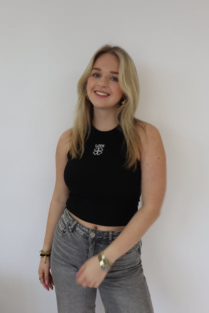 Love Tanktop Zwart