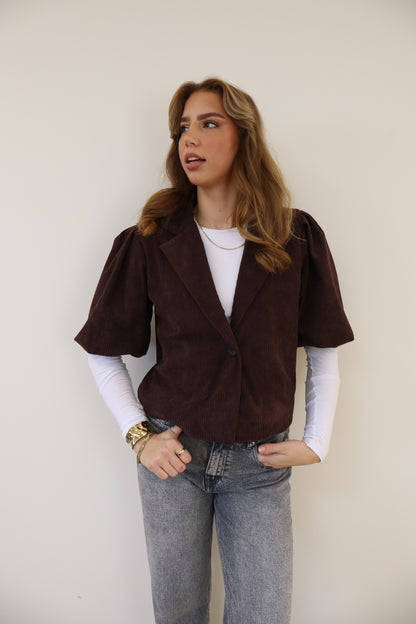 Mila Blazer Brown