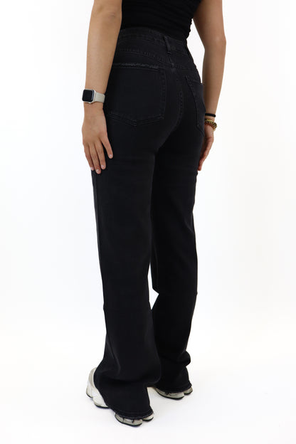 Nina Tall Wide Leg Jeans Black | W3392