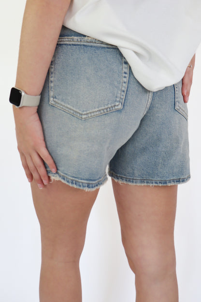 NOOR DENIM SHORTS VINTAGE BLUE W3913