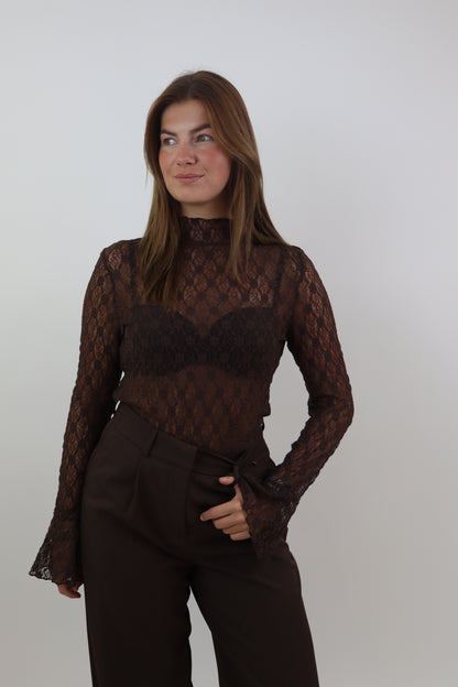 Kanten Top Ambika | Brown