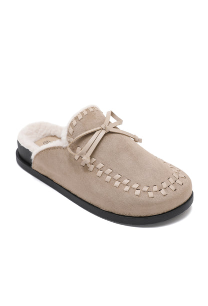 Fluffy Loafers Khaki