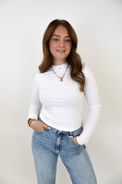 Leanne Long Sleeve Top - Wit