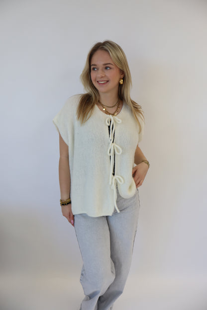 Jodie Bow Top White