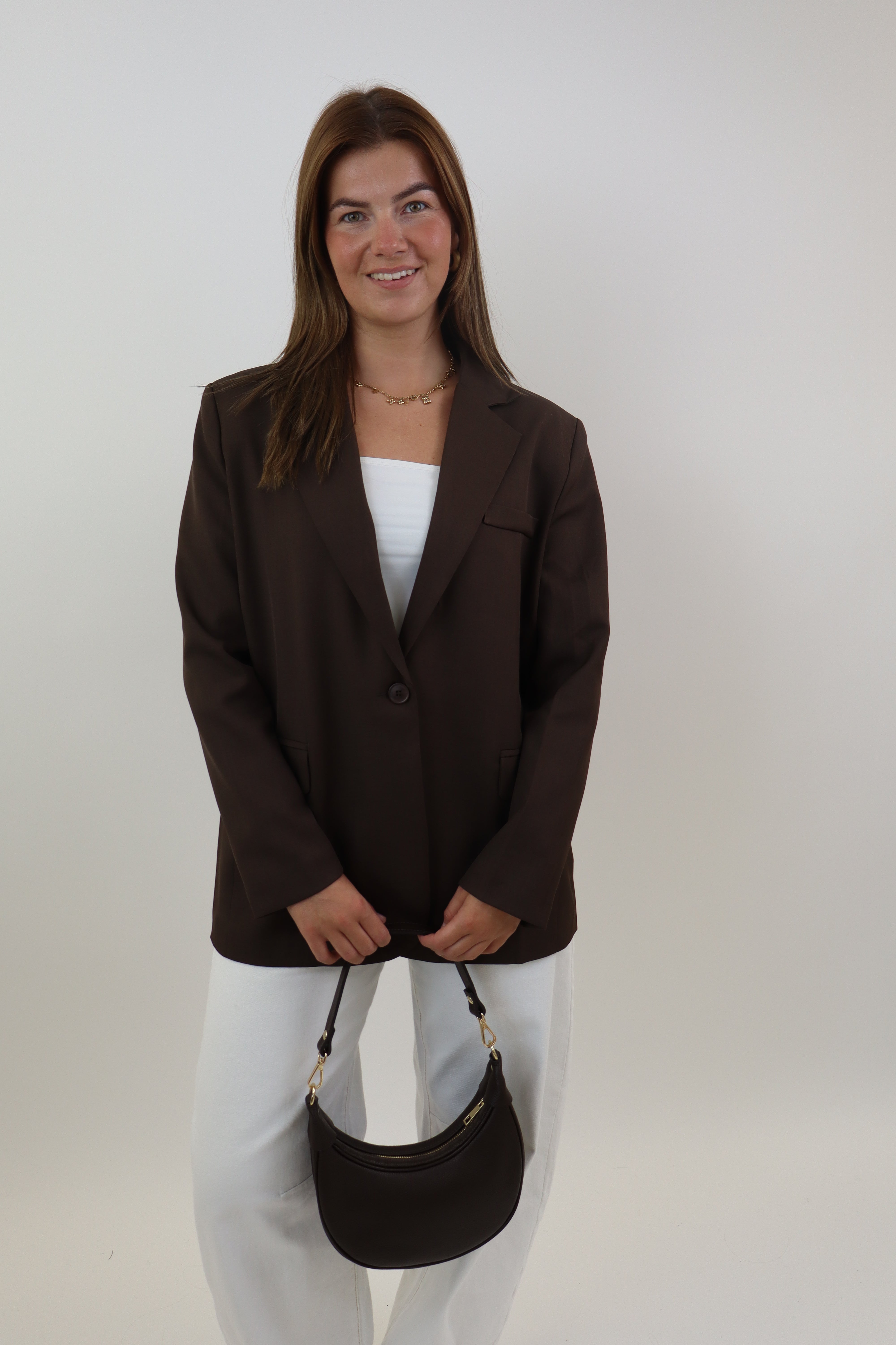 Bowie Oversized Blazer | Brown