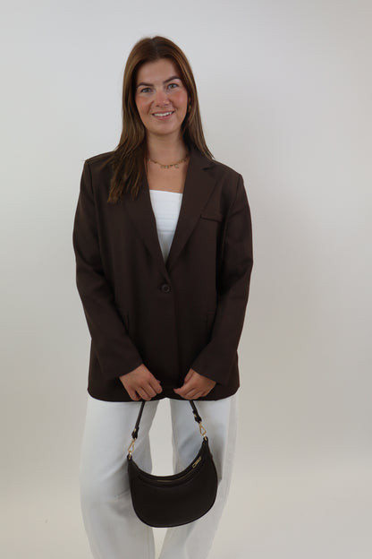 Bowie Oversized Blazer | Brown