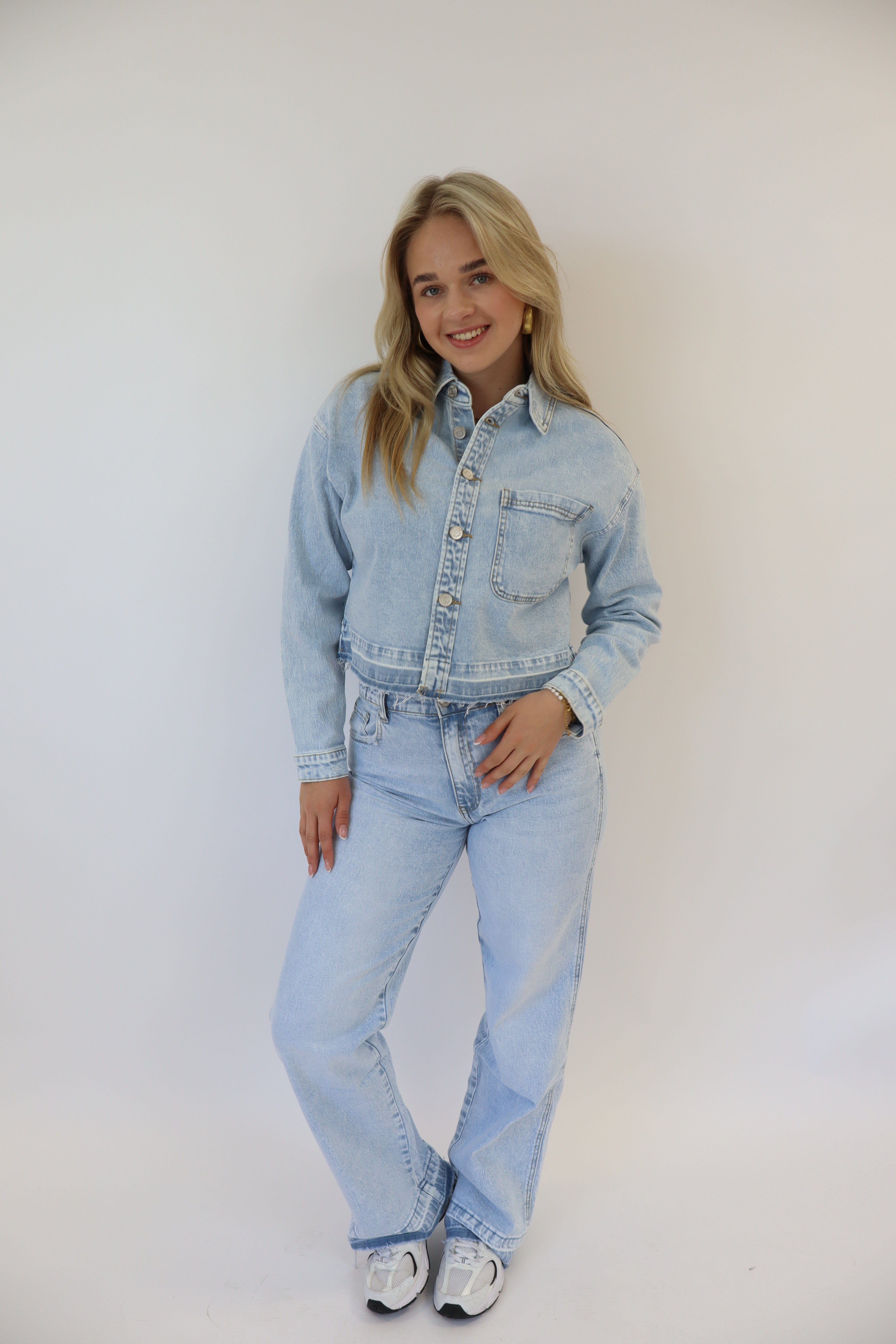 Tall Wide Leg Jeans Denim | W3788