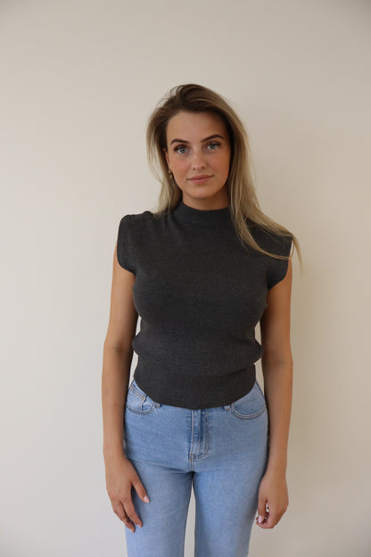 Basic Top Meavy Dark Grey