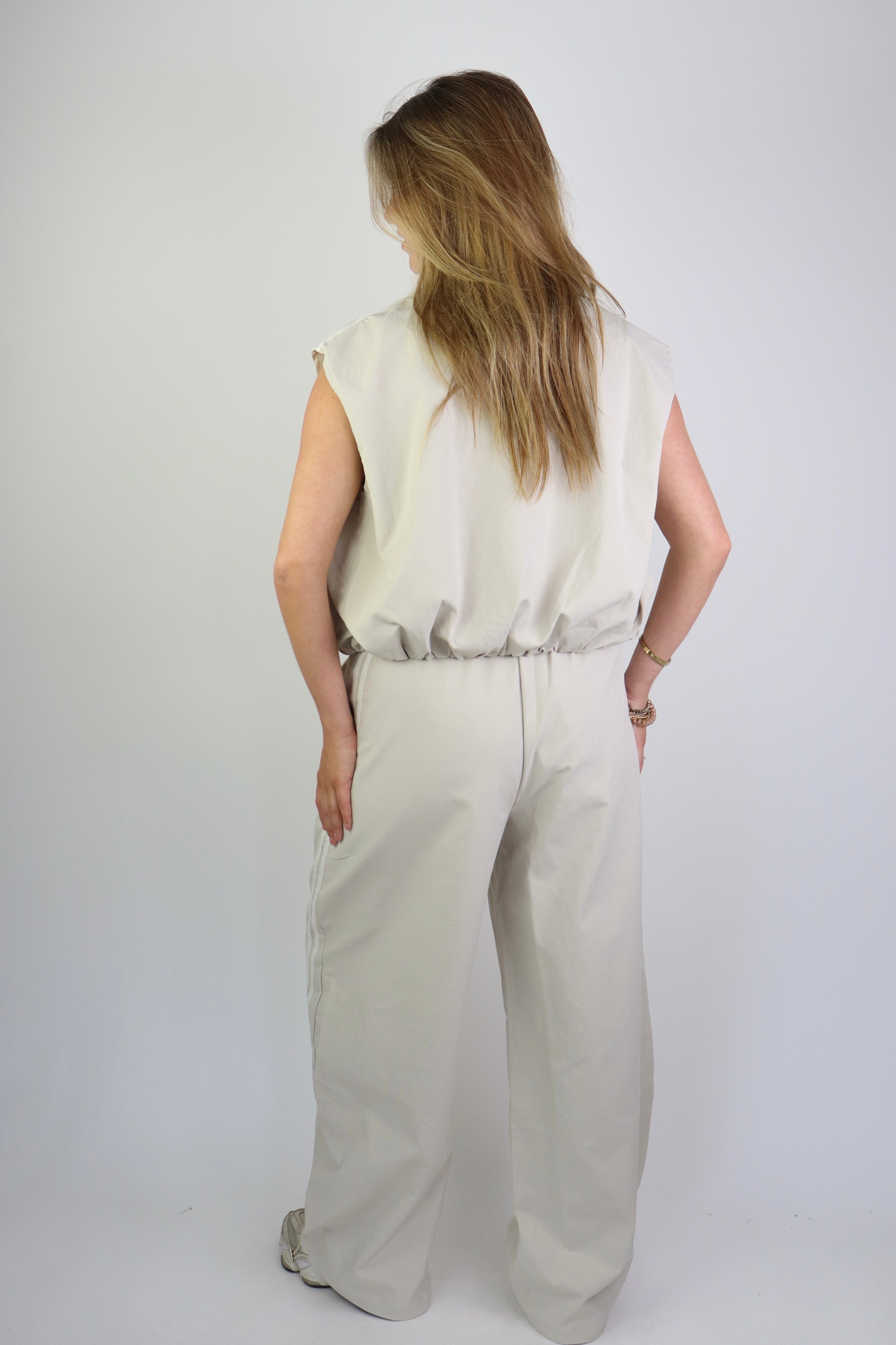 Ambika Striped Gilet Creme