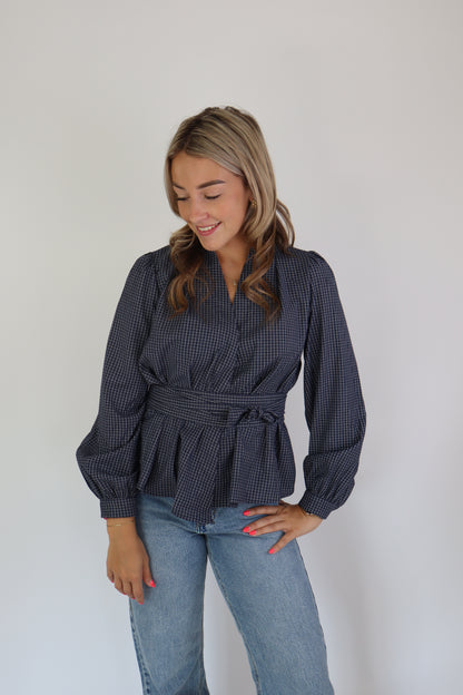 Ivy Blouse Navy