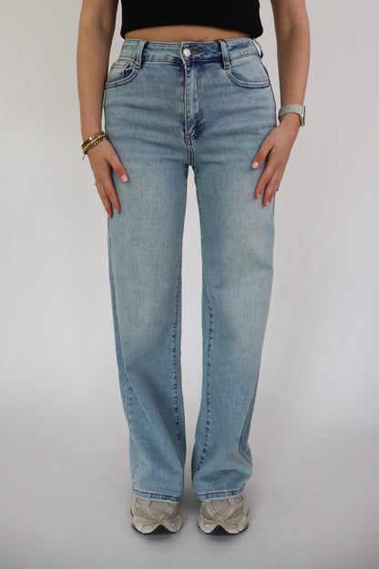 LAULIA DAD FIT JEANS BLUE T6078-2