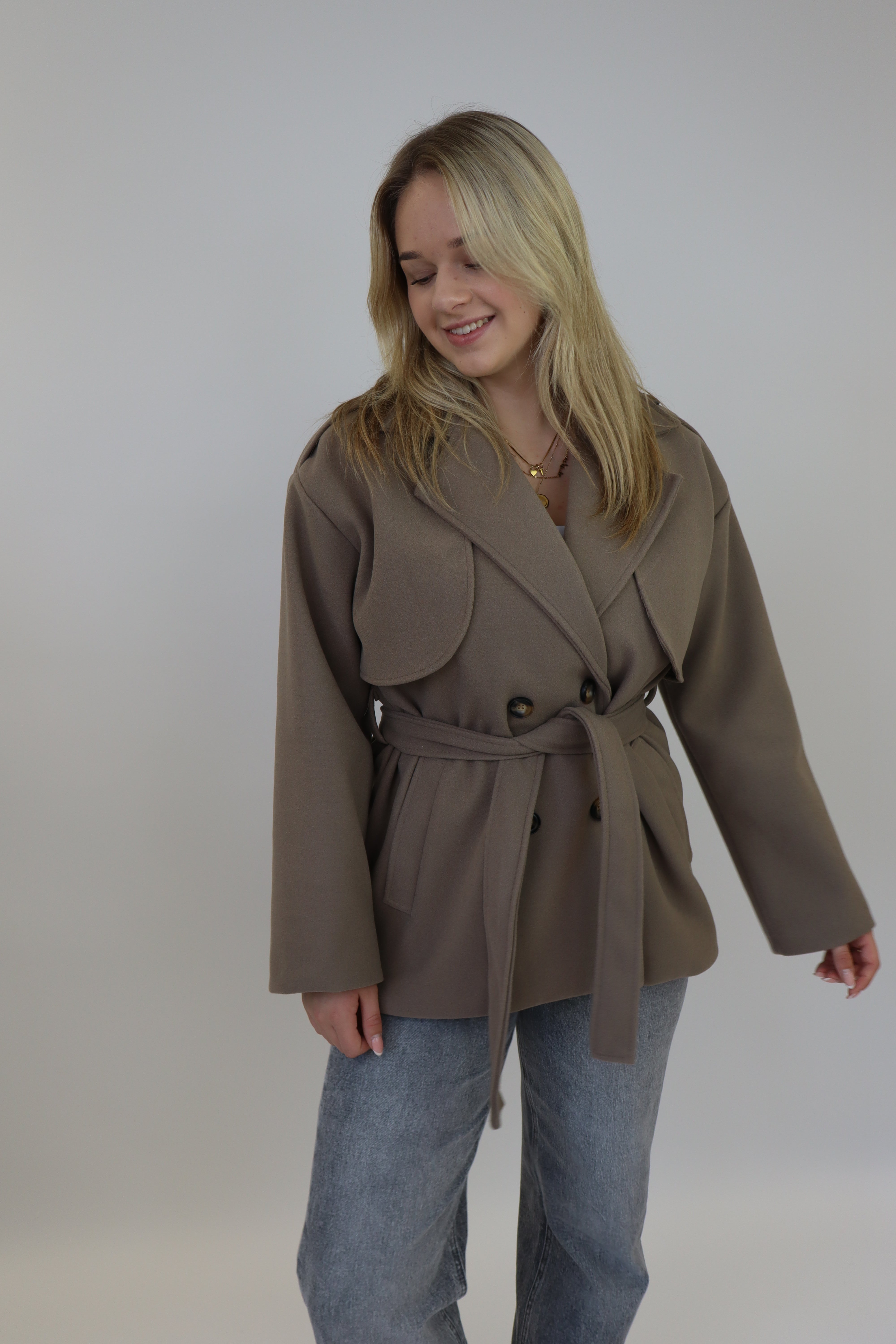Doriena Trench Coat Taupe
