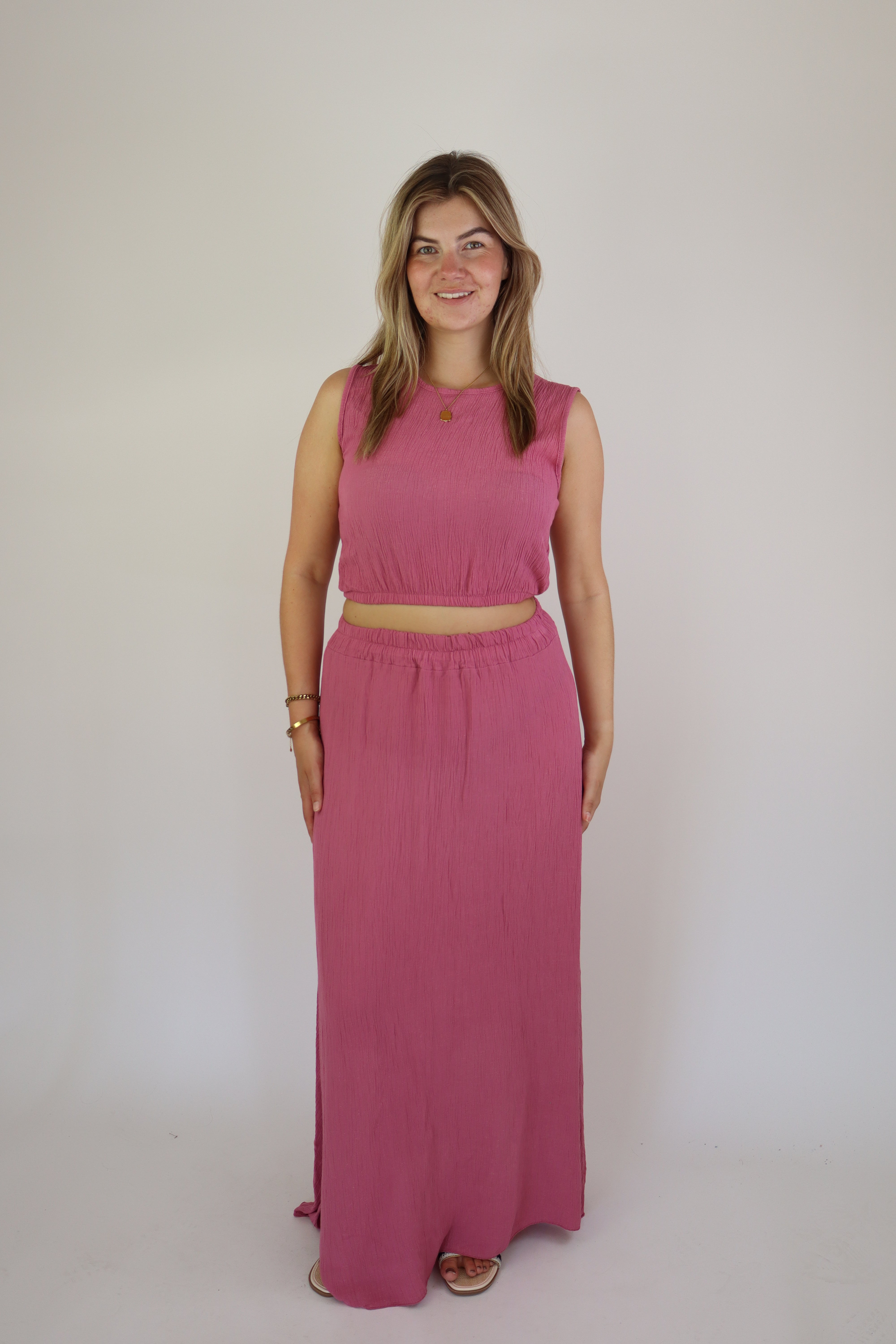 Summer Two Piece Set Pink